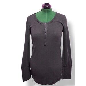 Agnes & Dora Women Ivory Lightweight Thermal Knit Top L